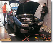 Effektmätning Opel Calibra 16v - Orginal ECU