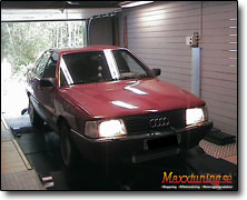 Effektmätning Audi 100 Orginal ECU