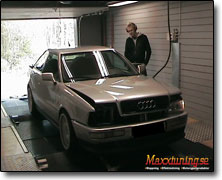 Effektmätning Audi 5-cyl (2200cc) Okänd ECU, , E85