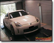 Effektmätning Nissan 350z Orginal ECU